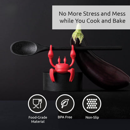 Wirov™ 2-in-1 Crab Spoon Holder & Steam Releaser