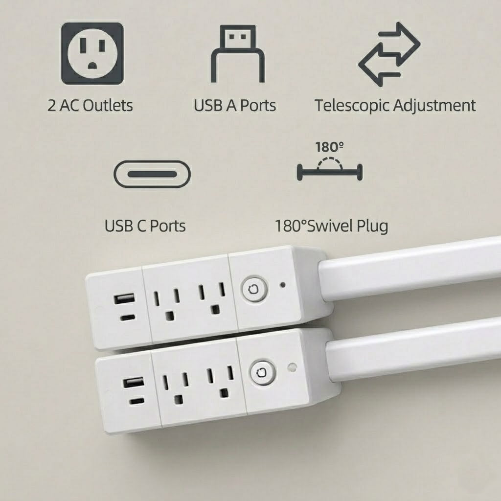 Wirov™ Electrical Outlet Extender-Swivel & Extendable Plug (offer)