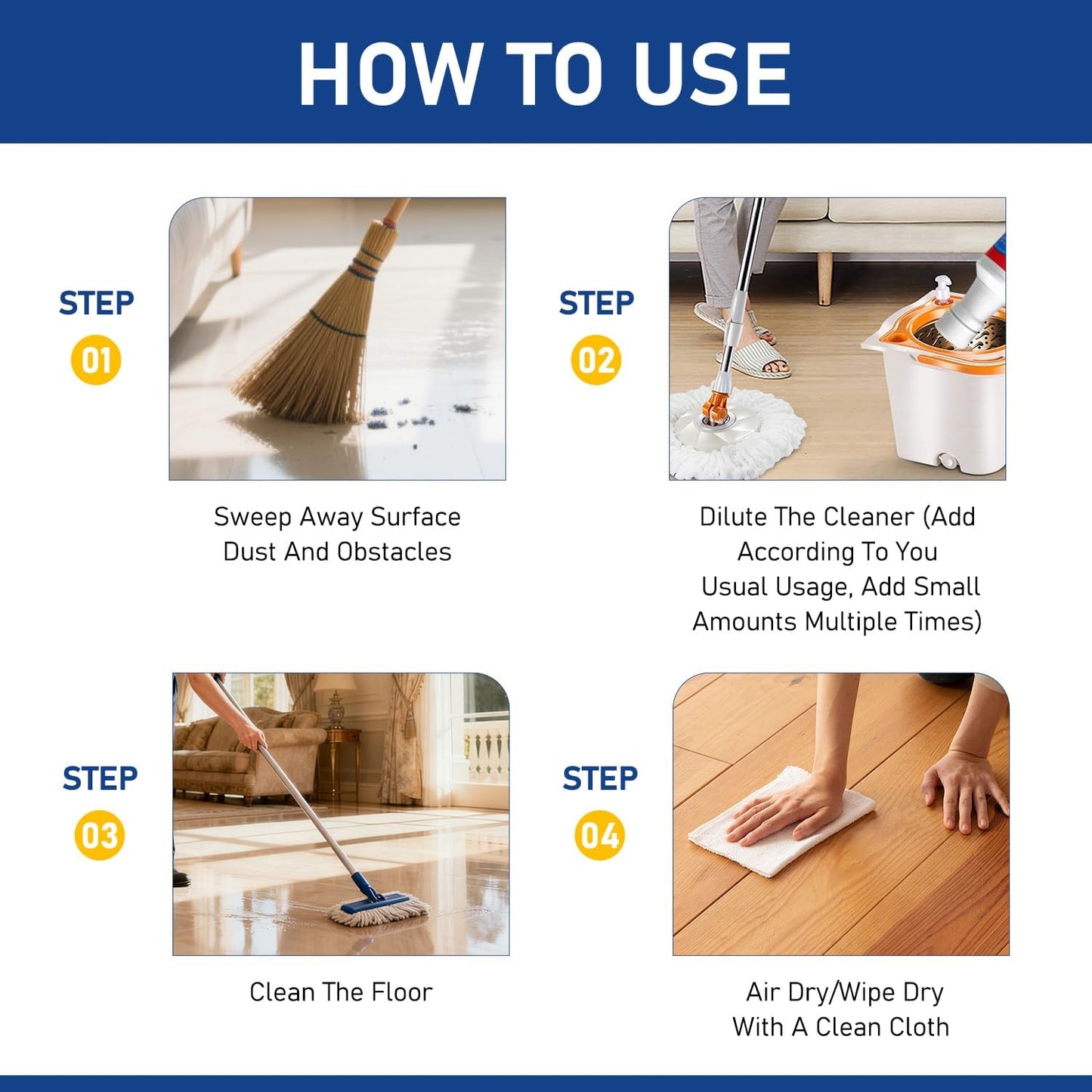 Wirov™ Floor Care Polish – Quick-Dry & Brilliant Shine✨