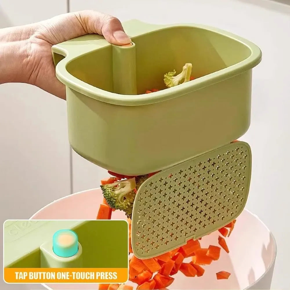 Wirov™ One-Press 3-in-1 Sink Strainer Basket