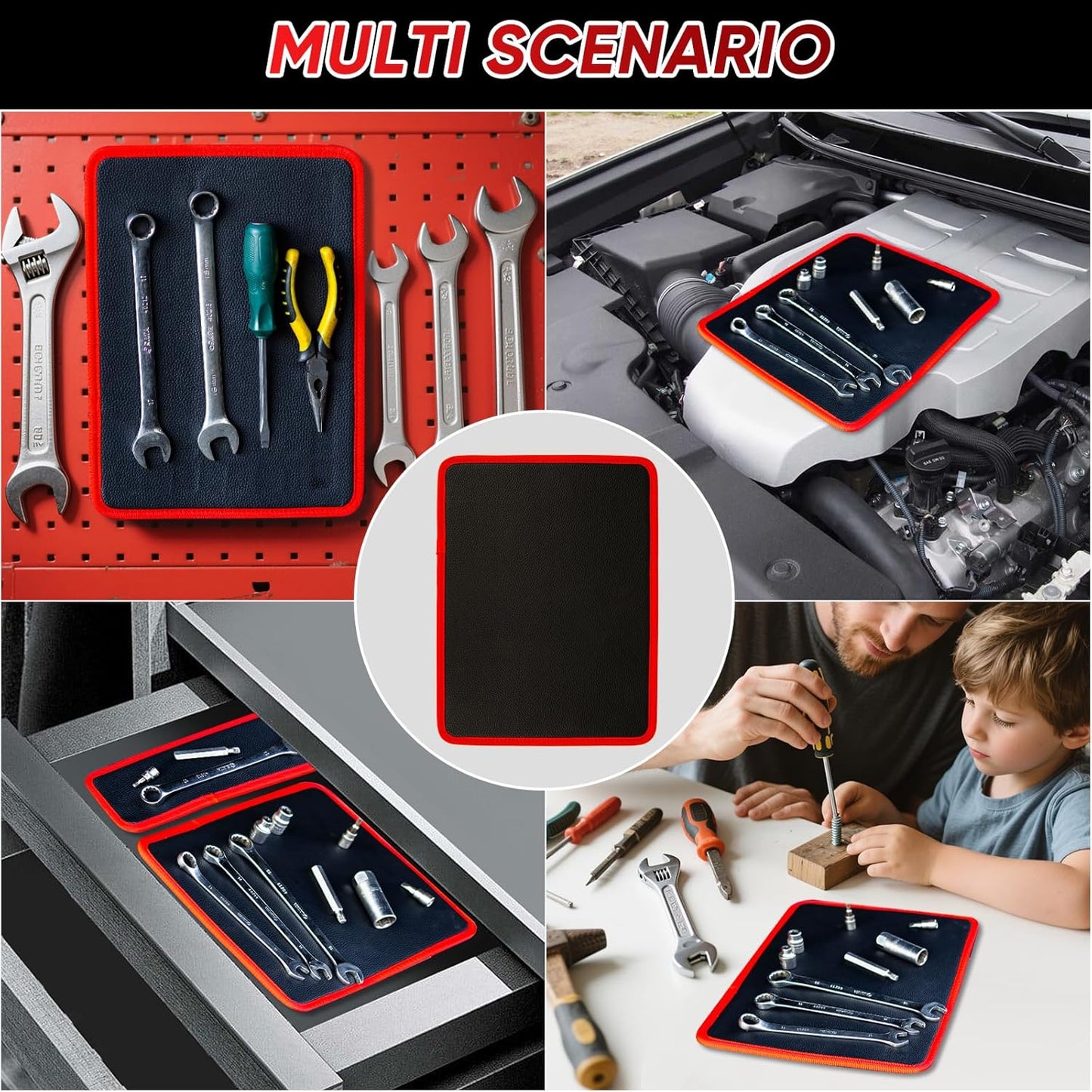 Purio™ Magnetic Tool Tray Mat – Flexible Workshop Organizer for Metal Surfaces (Offer)