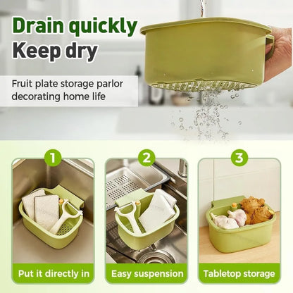 Wirov™ One-Press 3-in-1 Sink Strainer Basket