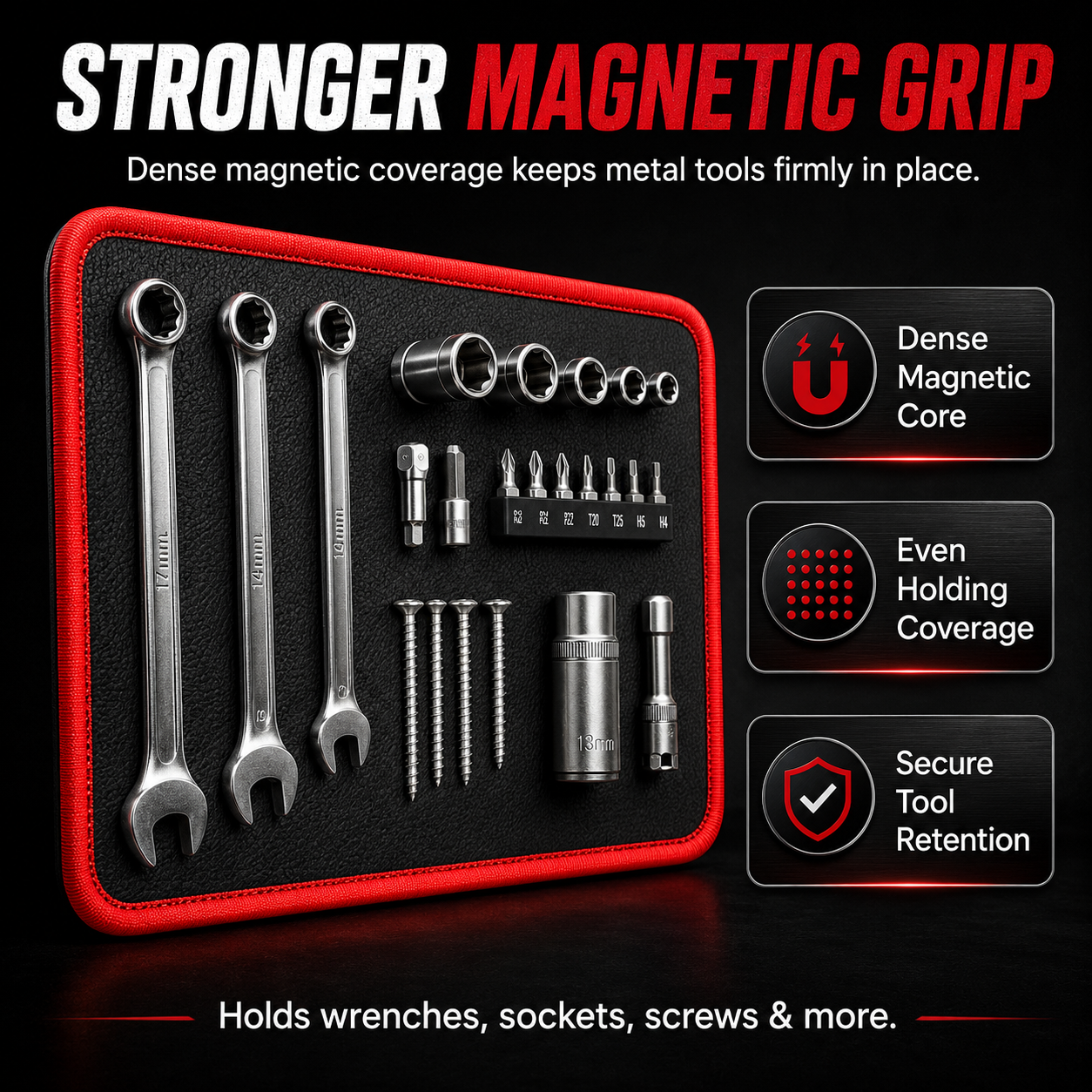 Purio™ Magnetic Tool Tray Mat – Flexible Workshop Organizer for Metal Surfaces (Offer)