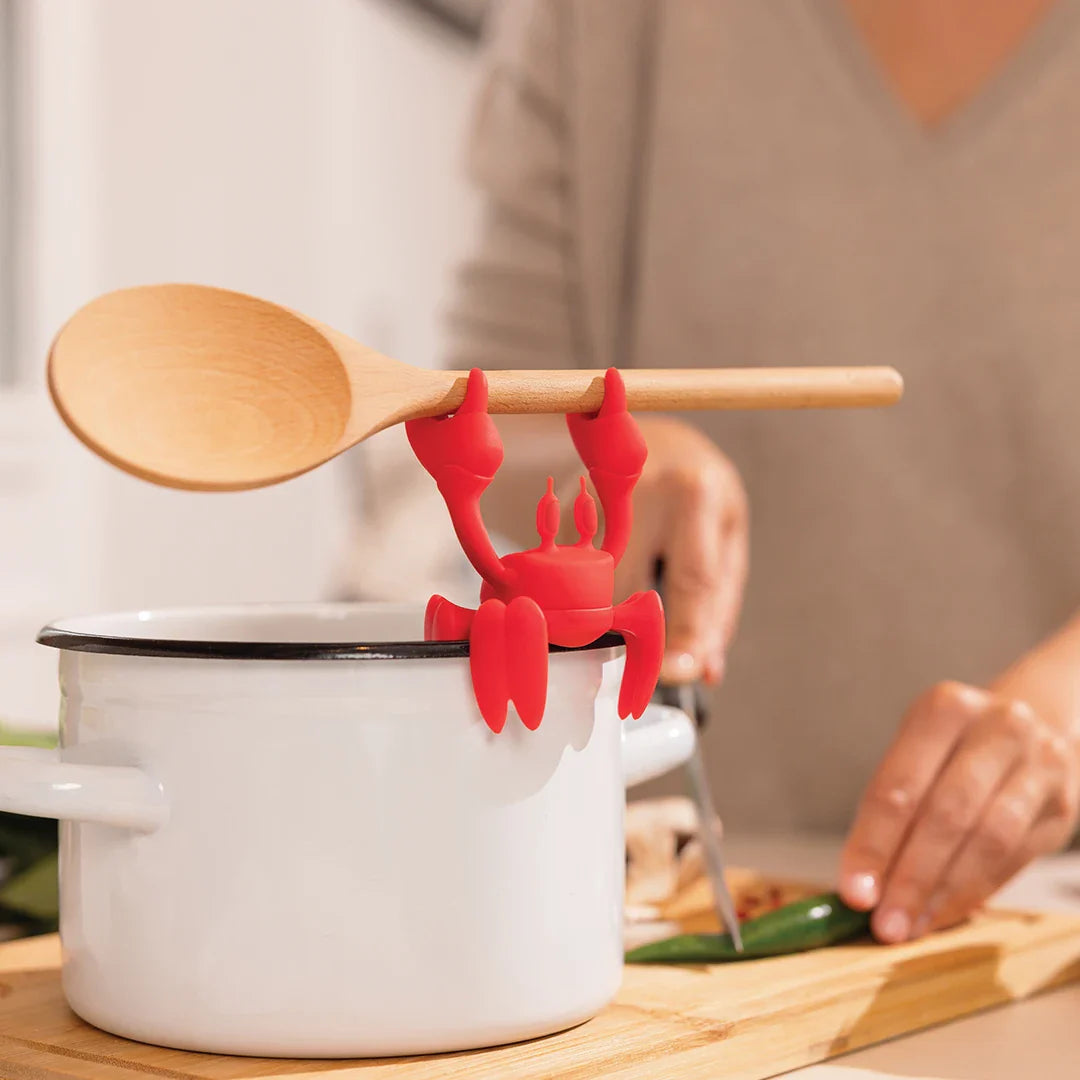 Wirov™ 2-in-1 Crab Spoon Holder & Steam Releaser