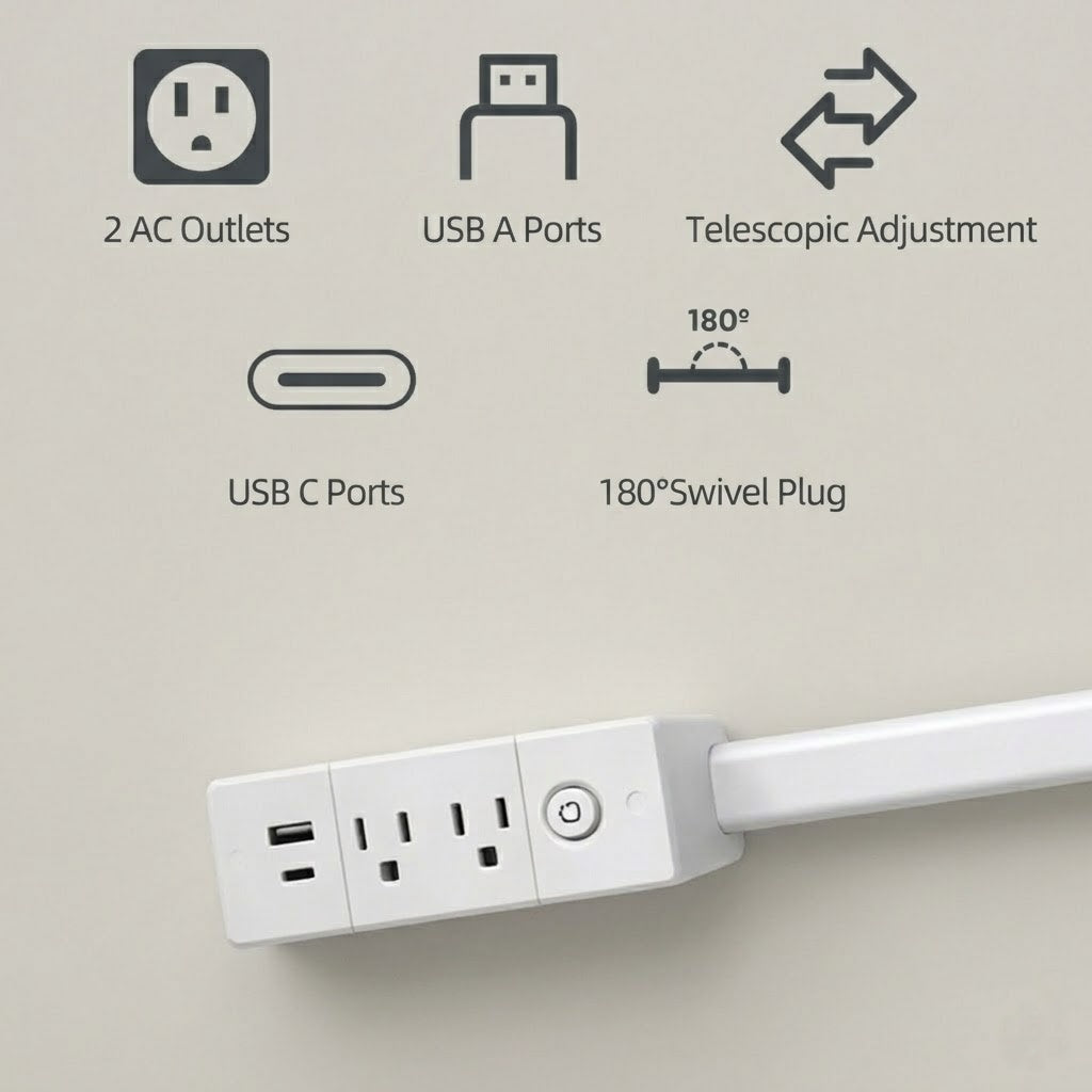 Wirov™ Electrical Outlet Extender-Swivel & Extendable Plug (offer)