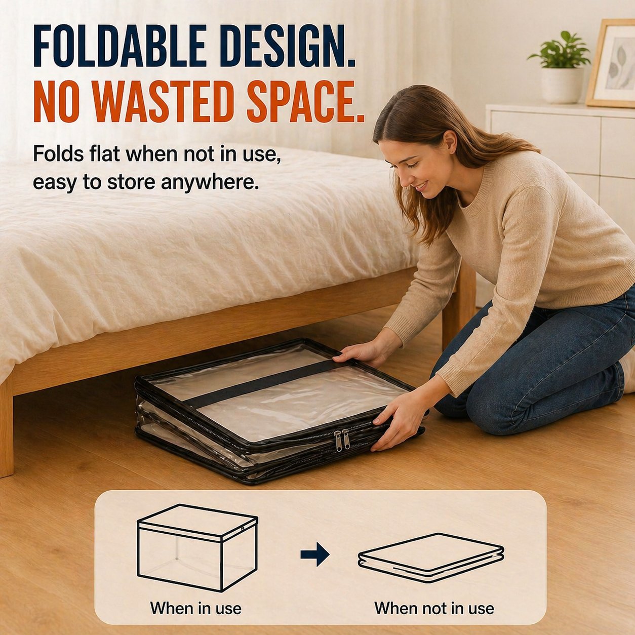🔥LIMITED TIME 50% OFF📦Aovego® Large Heavy-Duty Thick Plastic Clear Storage Bag for Clothes, Moving & Storage (Offer)